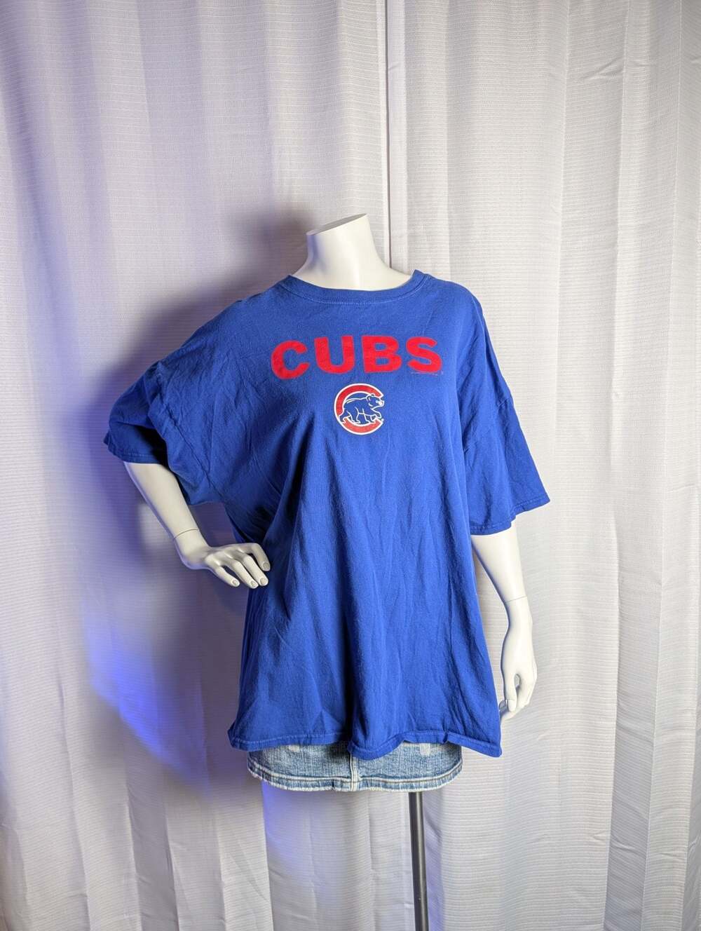 MLB Genuine Merchandise Chicago Cubs Royal Blue Graphic T-Shirt 2XL